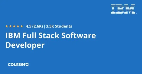 FREE COURSE IBM Full Stack Software Developer Professional Certificate