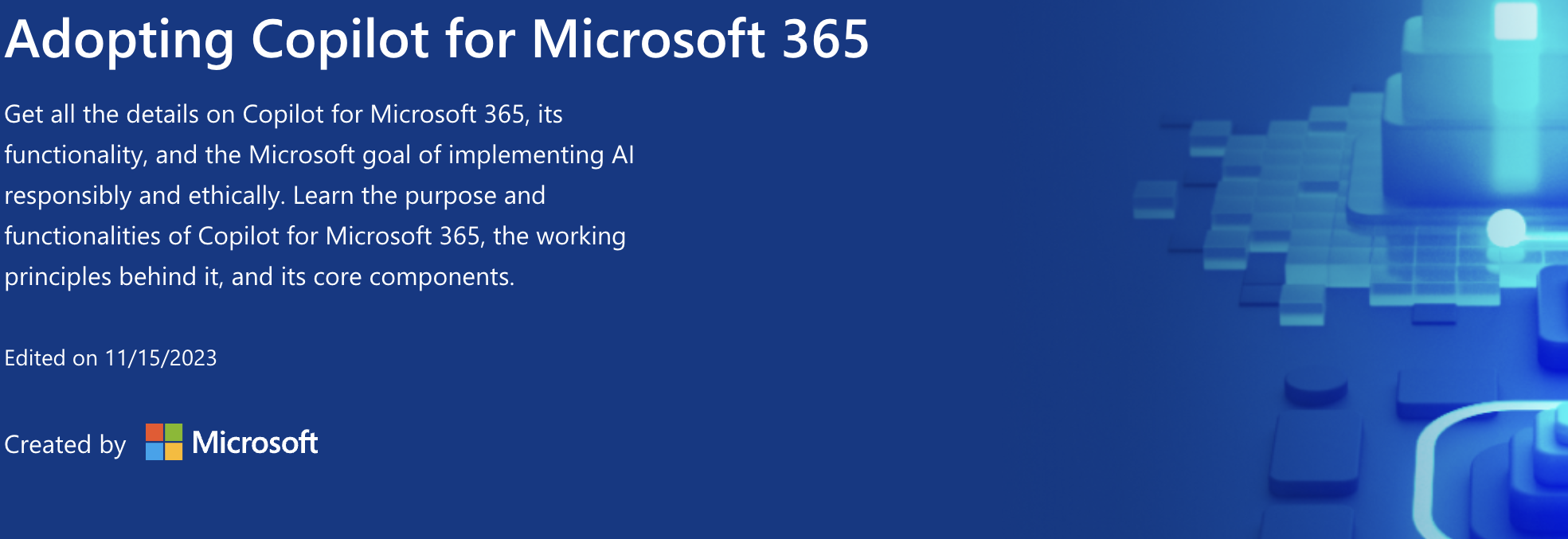 Microsoft - free course - Adopting Copilot for Microsoft 365